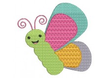 Stickdatei - Happy Spring Falter